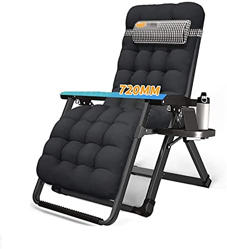 XBR Sedie a Sdraio Reclinabili, Sedia a Sdraio reclinabile Pausa Pranzo Sedia Pieghevole Balcone Domestico Lettino Prendisole Singolo Sedia da Spiaggia Portatile da Esterno, Leggera, carico 200 kg