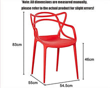 WellingA 4 Pezzi di sedie Moderne Pranzo Set di sedie Giardino per Esterni Sedia Patio Poltrona Ufficio impilabile,Nero