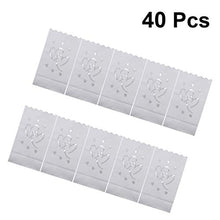 ARTFFEL Vola 40PCS Sacchetti della Candela Amore Forma Scava Fuori Carta Luminary Borse Candela Borsa Fiamma Sacchi di Carta Resistente for Candela (Double Heart) .Compleanno