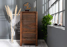 MASSIVMOEBEL24.DE Cassettiera in legno sheesham - oliato/grigio 60x50x120 BUENO #2003