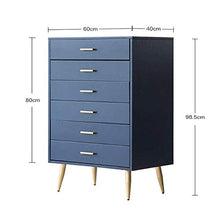 Tyueliang-Decoration Cassettiera 6 cassetti Night Stand Armadio Ufficio Vestiti Cosmetici Bagagli Petto organizzatore Legno comò con cassetti unità Camera Camera Petto per Camera da Letto Soggiorno