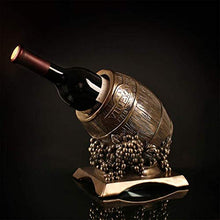 NYDZ Wine Rack Wine Barrel Statua Vino Stand Resina Regalo Decorazioni for la casa