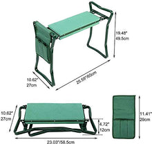 Panca pieghevole 2 in 1 da giardino multifunzionale da giardinaggio con addensare e allargare morbido cuscinetto in ginocchio per padre madre anziano