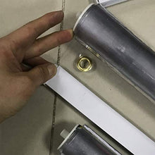 GDMING Tende A Rullo Trasparenti, Tende Antipioggia da Balcone,0.5mm più Spesso PVC Impermeabile Copri Finestra/Porta con Occhielli per Pergola Gazebo, Personalizzabile
