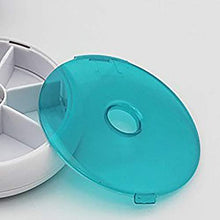7 giorni rotonda pillola vassoio medicina vitamine contenitore contenitore dispenser