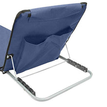 Papillon 8043521, Tappetino da Spiaggia, Imbottito, reclinabile, con Schienale Pieghevole, Unisex, per Adulto, Blu, Taglia Unica