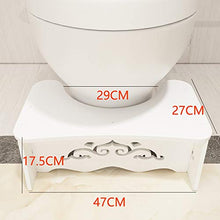 XuZeLii Sgabello da Toilette Accovacciato WC Addensato Poggiapiedi Piede Stool Squatting Sgabello Sgabello Squat Squat Sgabello Bagno Sgabello Adulti Passo Sgabello Adatto per WC
