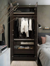 PAX telaio armadio 100x58x201 nero-marrone
