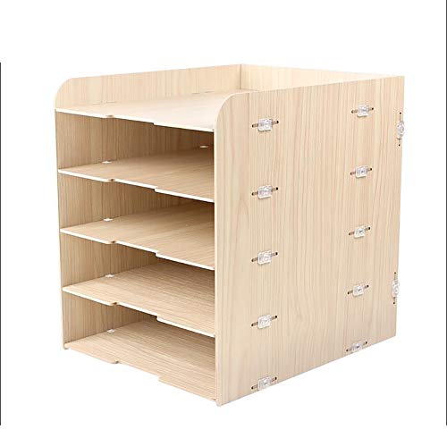 Schedario Classificatore Verticale Cartella del Desktop, Portariviste in Legno Scaffale per Cancelleria A più Piani, Forniture per Ufficio O Articoli per La Casa (Size : #6)