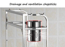 LYM &ripiano di stoccaggio Scaffali da Cucina, scaffale Multifunzione in Acciaio Inossidabile, ripiano for scaffali -2 Strati Scaffale di Finitura