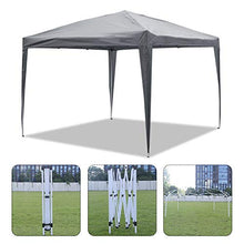 ISE 3x3 Gazebo da Giardino Pieghevole,Robusto,UV50+,Tenda per Giardino/Feste/Campeggio/Festival/Birra/Picnic/Matrimonio,Grigio