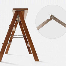 Sgabello Legno Scala a pioli Pieghevole Walker Sgabello / 3 Scala a pioli, di Legno Dining Chair Fiore Spugna Chair Stair Chair esteso Bar Stool At Home Attrezzo da Giardino Heavy Duty Max.