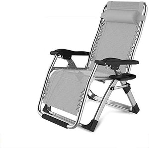 PAKUES-QO Reclinabile Comfort Sedie a Sdraio per Il Tempo Libero Pieghevole, Regolabile Zero-Recliner, Beach Home Garden Balcone Multifunzione Lettino Prendisole, 1