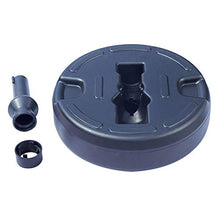 Steadyuf Base Ombrellone in PE, Antracite, Supporto per ombrellone da Esterno Portaombrelli Tondo Pieno d'Acqua per portaombrelli da 3,5-3,8 cm per Giardino, terrazza, ECC.