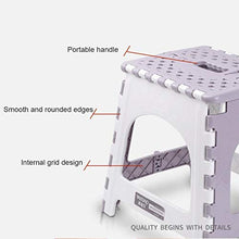 KOLOSM Sgabello Pieghevole da Bagno Steping Pieghevole Sgabello Sedie Portatili Sedili per la casa Bagno Cucina Giardino Camping Bambini e Adulti Uso Sedile Sedia (Color : 4)