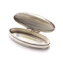 Portapillole ovale con incisione, in argento Sterling 925, contenitore per pillole personalizzabile, stile vintage
