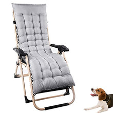 Maalr Cuscino per Sdraio Lettino, Sdraio Cuscino per Lettino da Giardino Portatile Cuscino Reclinabile Sedia Relaxer Coprisedile per Viaggi Vacanza Interno Esterno 160 x 48 cm (Grigio)