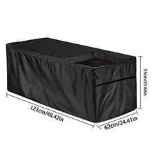Copertura della Scatola del Ponte, Coperchio del Contenitore Stoccaggio del Giardino Esterno con Cerniera 210D Argento Rivestito Oxford Oxford Impermeabile Protezione UV Boxes Cabina Protezione