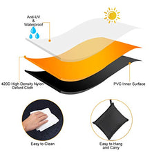 Copritavolo Tavolo da Esterno Rotondo Copri Tavolo da Giardino, Telo Copri Tavolo per Esterno Impermeabile, Anti-UV, Oxford 420D Resistente (Ø128 x 71CM)
