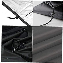 120 * 120 * 74cm nero impermeabile mobili da giardino Copertura Tavolo rettangolare Coperchio Mobili Cover (compreso Bag Storage)