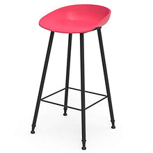 WHOJA Sgabelli da Bar semplicità Moderna Sgabello in Ferro battuto per la casa Sedia da Bar Plastica PP Sedia da Cucina Design ergonomico Peso del Cuscinetto 150 kg 65 cm di Altezza Sedia da Pranzo