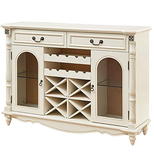 BaoYPP Credenza Cabina Armadio Cabinet Ristorante tè a tearsoms Armadio per Vino Armadio Moderno Cabinet Portico Armadio Aumentare Lo Spazio di Archiviazione (Colore : White, Size : 140x39.5x103cm)