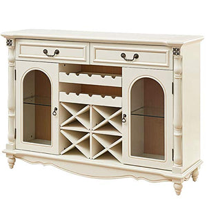 BaoYPP Credenza Cabina Armadio Cabinet Ristorante tè a tearsoms Armadio per Vino Armadio Moderno Cabinet Portico Armadio Aumentare Lo Spazio di Archiviazione (Colore : White, Size : 140x39.5x103cm)