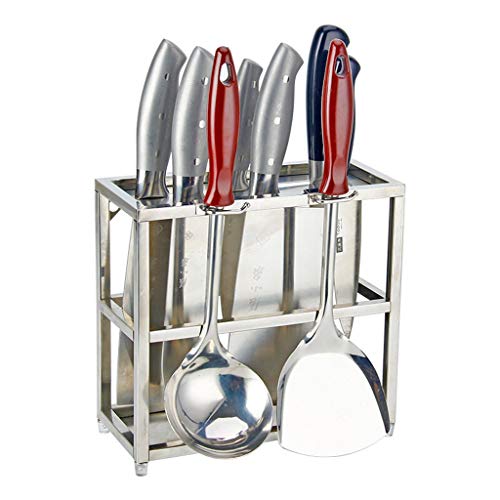 LYM &ripiano di stoccaggio Mensola da Cucina, Supporto for coltelli in Acciaio Inossidabile unità di scaffale di stoccaggio a Parete for atterraggio Addensato Scaffale di Finitura