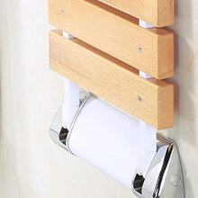 LXLAMP Sgabello Doccia Antiscivolo Regolabile in Altezza Sgabello for Doccia for Anziani in Legno di Teak Moderno Sedile Pieghevole for Doccia Panchina Rivestito Chiaro for La Protezione