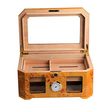 CLJ-LJ Legno di Cedro di Due Pallet cassetto Humidor Messa Giallo