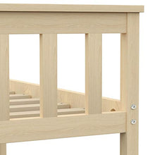 SKM Giroletto Legno Chiaro in Legno Massello di Pino 160x200 cm