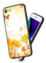 Suhctup Compatibile con iPhone 6 Plus/iPhone 6s Plus Custodia Protettiva in Vetro Temperato 9H + Cornice Paraurti in TPU Silicone Morbido Assorbimento Degli Urti a 360 Gradi Protezione -Albero 2