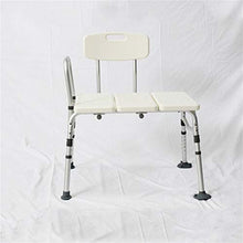 TANGIST Vasca da Bagno e Doccia Comfort Sgabello da Bagno in Lega di Alluminio Regolabile Anziano/handicappato/Sgabello da Bagno Incinta Sedia Antiscivolo Max.180 kg (Bianco) Prevenire Lo Scivolam