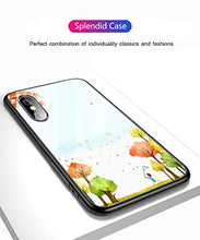 Suhctup Compatibile con iPhone XR Custodia Protettiva in Vetro Temperato 9H + Cornice Paraurti in TPU Silicone Morbido Assorbimento Degli Urti a 360 Gradi Protezione -libellula