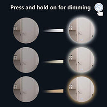 Specchio Rotondo da Toeletta A LED per Bagno con Dimmerabile, Specchio per Trucco a Parete con Luci, Specchio Retroilluminato a LED, 3 Colori Regolabili