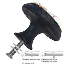 Set di 4 maniglie rotonde per armadio da cucina, credenza, cassettiera, cassettiera, con viti, per cucina, comò, armadietto, bagno, armadio