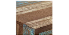 Zerone - Credenza retrò, in legno massiccio, stile vintage, con 3 cassetti, 145 x 40 x 75 cm