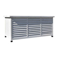 BESTSOON Armadietto da Esterno per Mobili da Giardino Solido Strumento di Legno Storage Box Low Governo di immagazzinaggio Esterna Impermeabile Balcone Garden Courtyard Varie Box