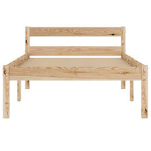 Tidyard Struttura Letto Giroletto Singolo Matrimoniale con 2 Cassetti in Legno Massello di Pino Bianco/Legno 90/100/120/140/160/180x200 cm,Letto con Cassetti,Struttura Letto in Legno