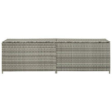 BIGTO - Scatola portaoggetti da Giardino, Impermeabile, in polyrattan, 117 x 50 x 58 cm