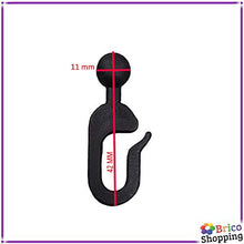BricoShopping® GANCI PER TELI LATERALI E TENDE ZANZARIERE DA GAZEBO SCORREVOLI di RICAMBIO OCCHIELLI IN PLASTICA ANELLI GANCETTI SUI TENDONI BINARI DA VERANDA GIARDINO SAHARA ADVENTURE 10 PZ