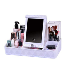 Specchio Il Trucco, Specchio Trucco a LED Portatile Specchio Il Trucco a Specchio Luce Pieghevole conveniente Specchio Trucco a LED Portatile Specchio specchiera Semplice Trucco, rasatura e Cura de