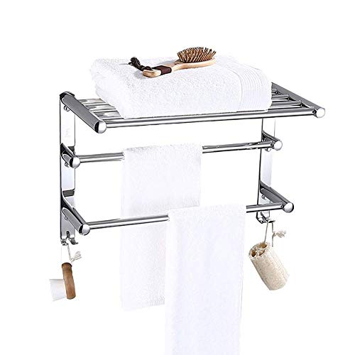 NHLBD Mensola da Bagno, mensola portaoggetti - Bagno Rack Set, Storage Rack antiruggine scaffale for Alberghi partizione Bagno