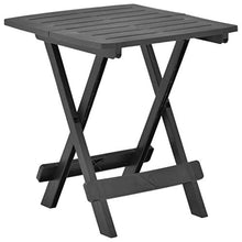 Qnotici Tavolo da Giardino Pieghevole in plastica, Tavolo da Giardino per Il Tempo Libero all'aperto, Tavolo da Giardino per riunioni di Famiglia 45 x 43 x 50 cm  Antracite