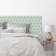 MEGADECOR Testiera per letto in PVC, decorativa, economica, motivo con foglie verdi, varie misure, 200 cm x 60 cm