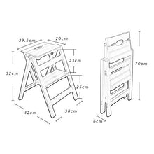 GaoF Scala in Legno, Sgabello Isolante Pieghevole per Uso Domestico, Sedia Pieghevole da Cucina in Legno massello Panca Multiuso per Scarpe, Scala per Esposizione di vasi da Fiori in Legno da