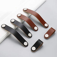 Lefeindgdi - Maniglia in pelle, maniglia per porta e armadietti, portatile, facile da tirare con manico in pelle per cassetti, credenze, TV, accessori