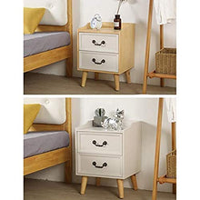 Comodino LHY- Comodino in legno massello con cassetti con forte capacità di appoggio per camera da letto, studio, ecc comodo A