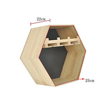 PanYFDD - Scaffale Creativa da Appendere alla Parete, in Legno, Ideale per Il Tempo Libero, Il Bar, Il Vino, la Decorazione retrò, Il Soggiorno, la Decorazione da Parete per Bar, Cucina, ristoranti
