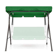 LTHTX - Coprisedile impermeabile in tessuto Oxford UV, per giardino, patio, campeggio, cortile, amaca (verde, copertura superiore (195 x 125 x 15 cm)